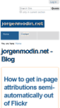 Mobile Screenshot of jorgenmodin.net